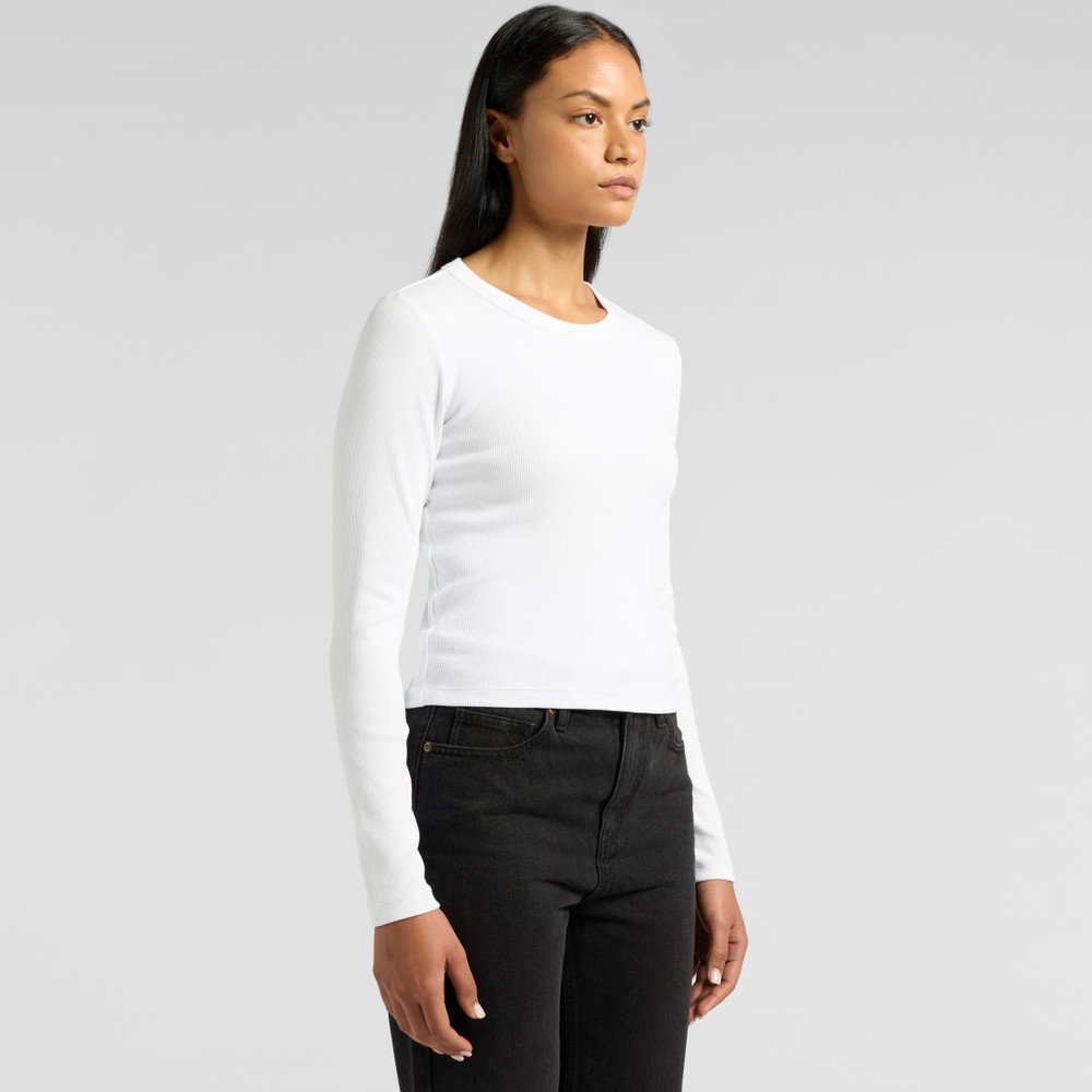 as colour Wos Organic Rib L/S Tee