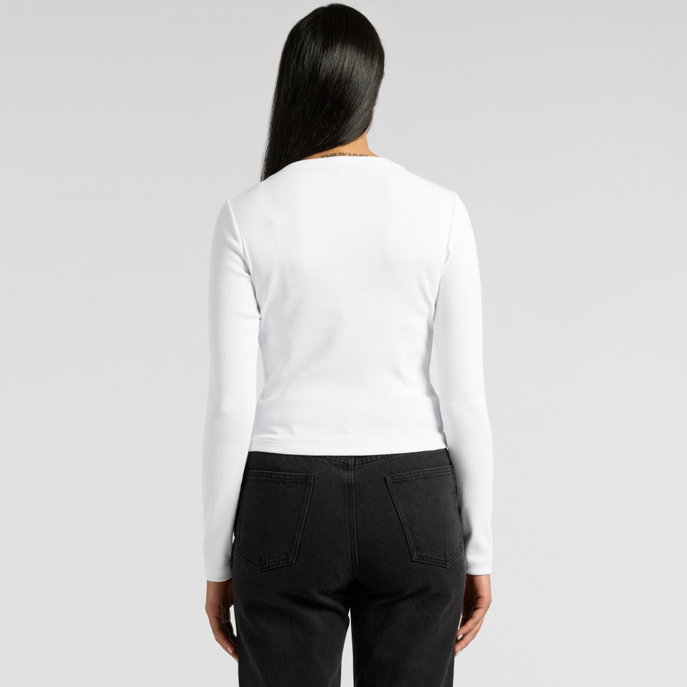 as colour Wos Organic Rib L/S Tee
