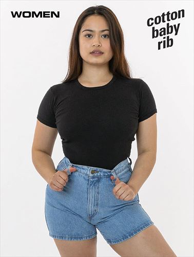 los angeles apparel Classic Crew Neck Baby Tee