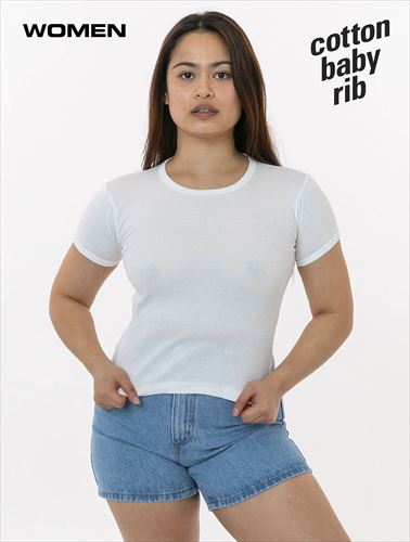los angeles apparel Classic Crew Neck Baby Tee
