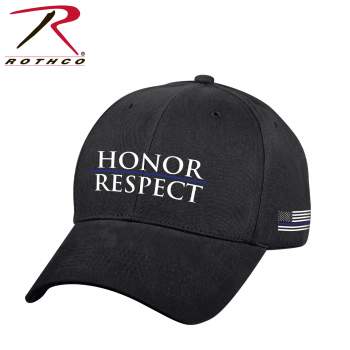 rothco Honor/Respect Thin Blue Line LowProfileInsignia Cap