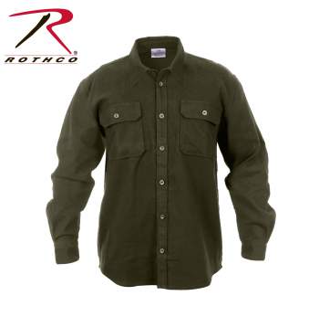 【Close Out Sale】rothco Olive Drab Extra Heavyweight Flannel Shirt