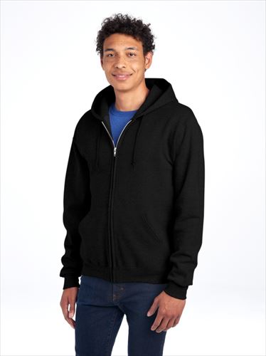 jerzees Adult 9.5 oz., Super Sweats NuBlend Fleece Full-Zip Hooded Sweatshirt