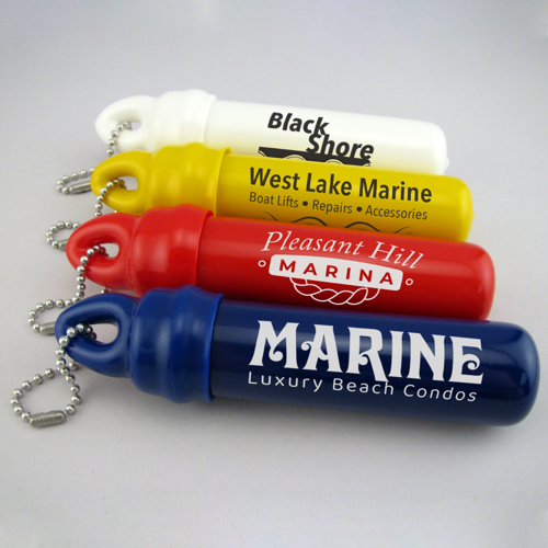 gemini Vinyl Floating Keytainer With Chain