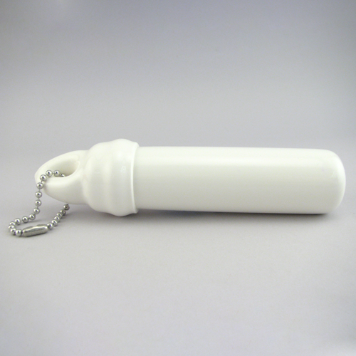 gemini Vinyl Floating Keytainer With Chain
