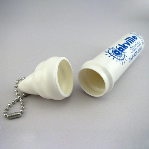 gemini Vinyl Floating Keytainer With Chain