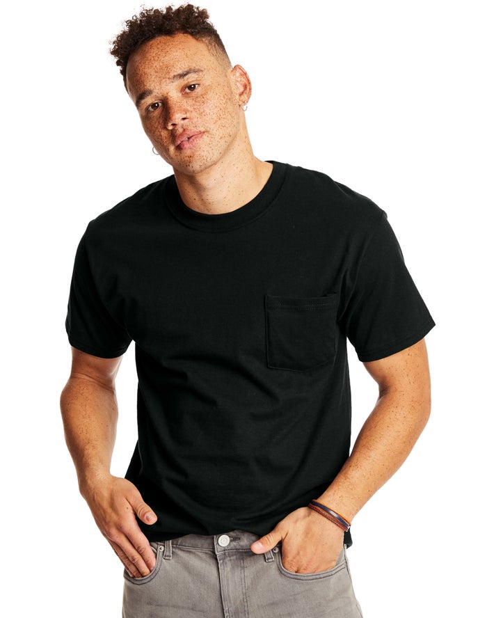 hanes Unisex 6.1 oz. Beefy-T with Pocket