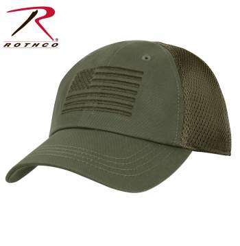 rothco Olive Drab Mesh Back w/Flag Tactical Cap