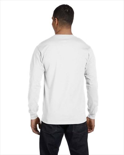 hanes Mens 5.2 oz. ComfortSoft Cotton Long-Sleeve T-Shirt