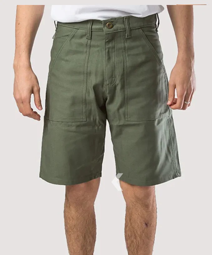 stan ray FATIGUE SHORT (OLIVE SATEEN)