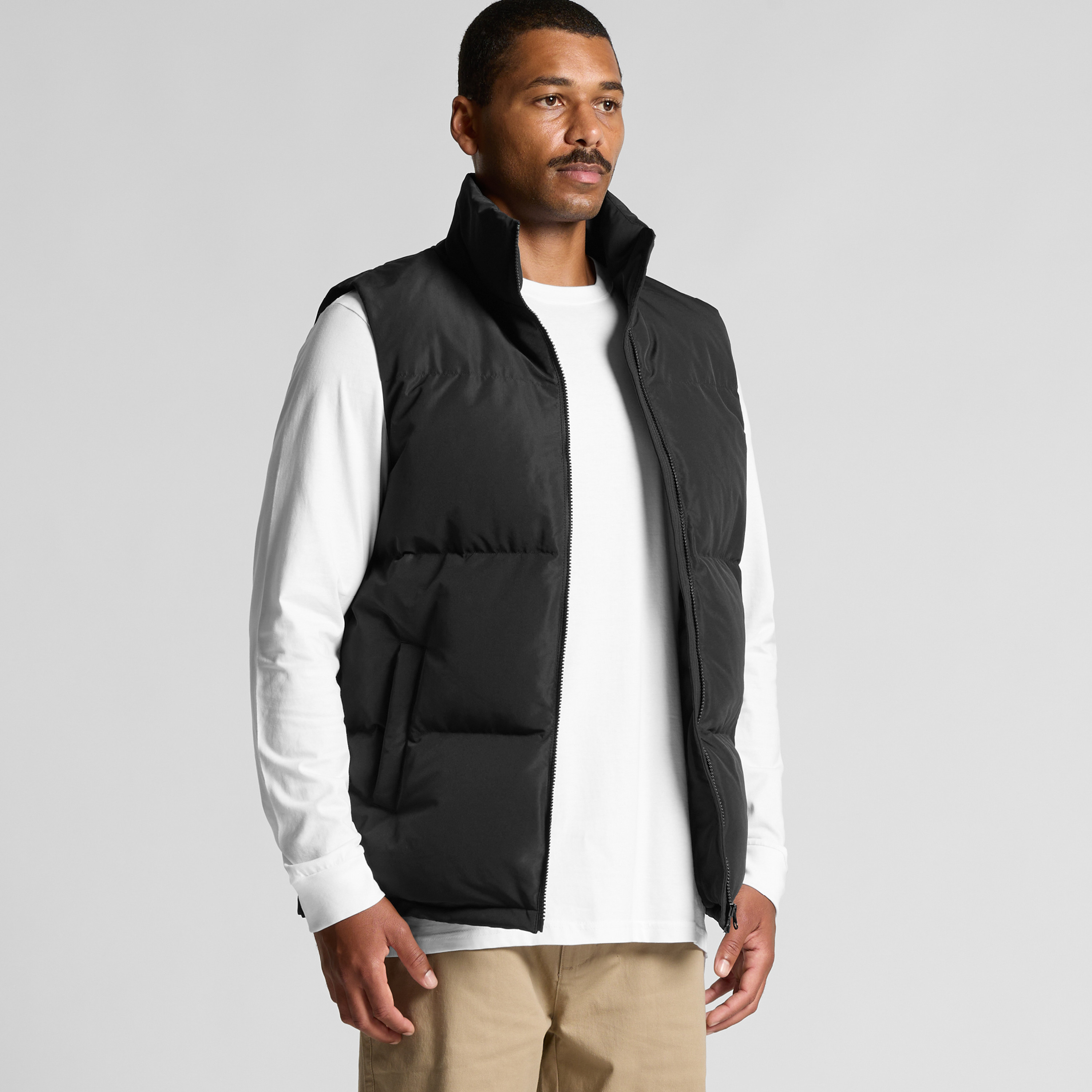 as colour MENS PUFFER VEST