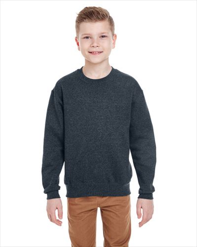 Jerzees Felpa Crewneck NuBlend 8 Once - 5XL Bianco - 50% Cotone 50% Poliestere, Ideale Per Stampa