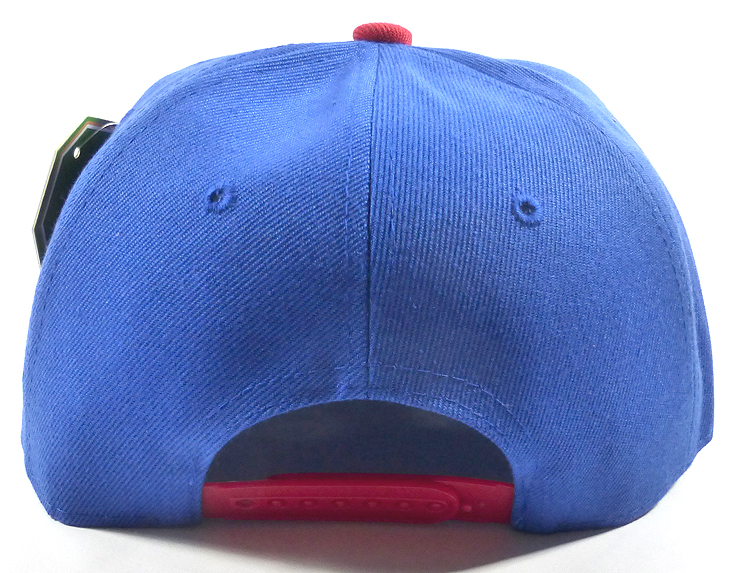 august caps Wholesale Blank Snapbacks Hat Caps - Royal Blue | Red
