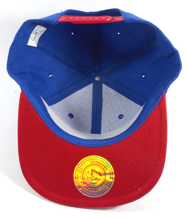 august caps Wholesale Blank Snapbacks Hat Caps - Royal Blue | Red