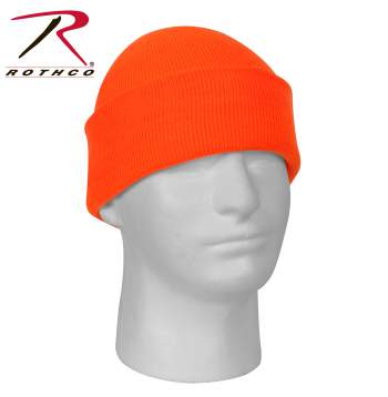 rothco Safety Orange Deluxe Fine Knit Watch Cap