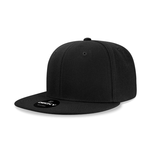 decky 6 Panel High Profile Structured Acrylic/Polyester Snapback