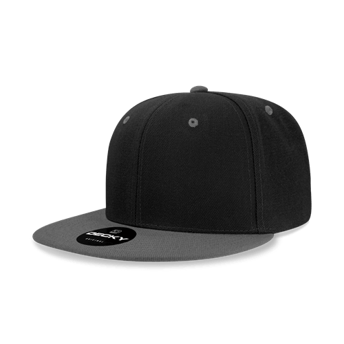 decky 6 Panel High Profile Structured Acrylic/Polyester Snapback