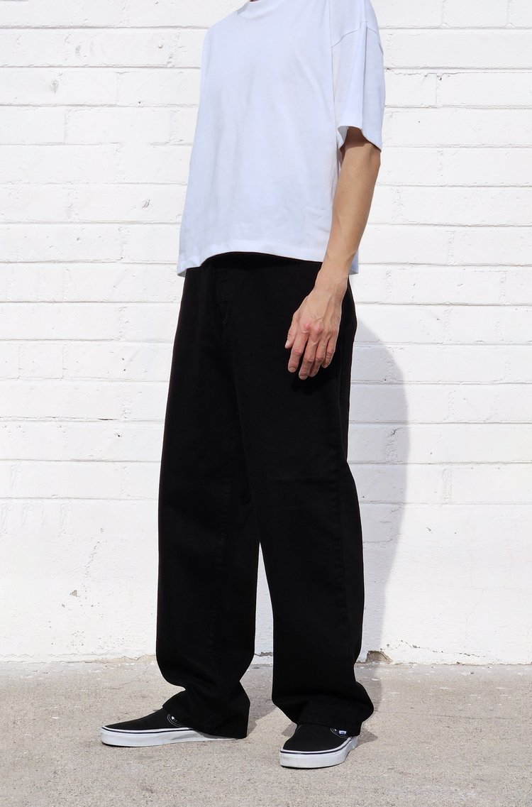 neo blue Black Bull Denim Baggy Chino Pants