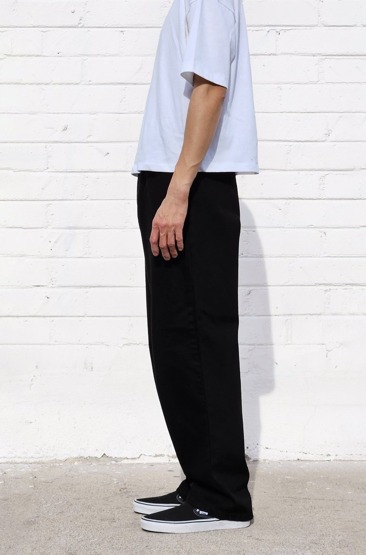 neo blue Black Bull Denim Baggy Chino Pants