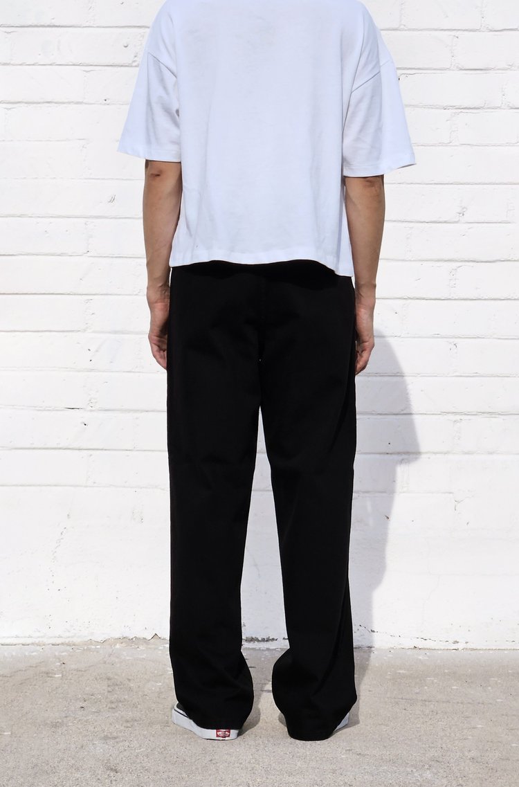 neo blue Black Bull Denim Baggy Chino Pants