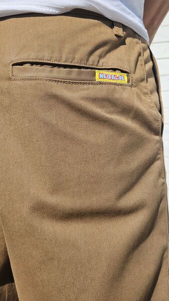 neo blue CAMEL BAGGY CHINO PANTS