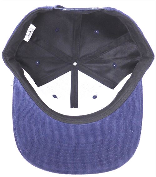 august caps CORDUROY Blank Snapback Caps - Solid - Navy