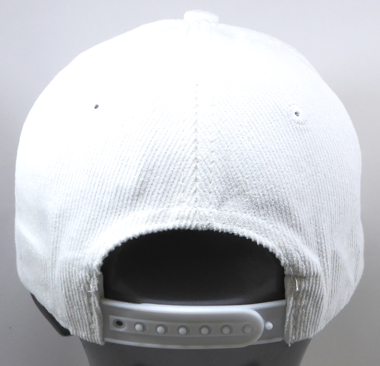 august caps CORDUROY Wholesale Blank Snapback Caps - Solid - White