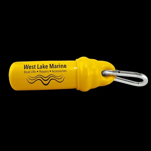 gemini Vinyl Floating Keytainer With Carabiner