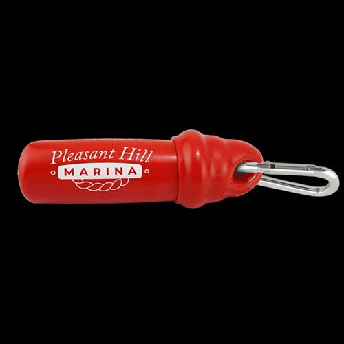 gemini Vinyl Floating Keytainer With Carabiner