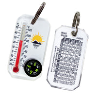 sun company Therm-o-compass Zipper Pull Compass/ Thermometer