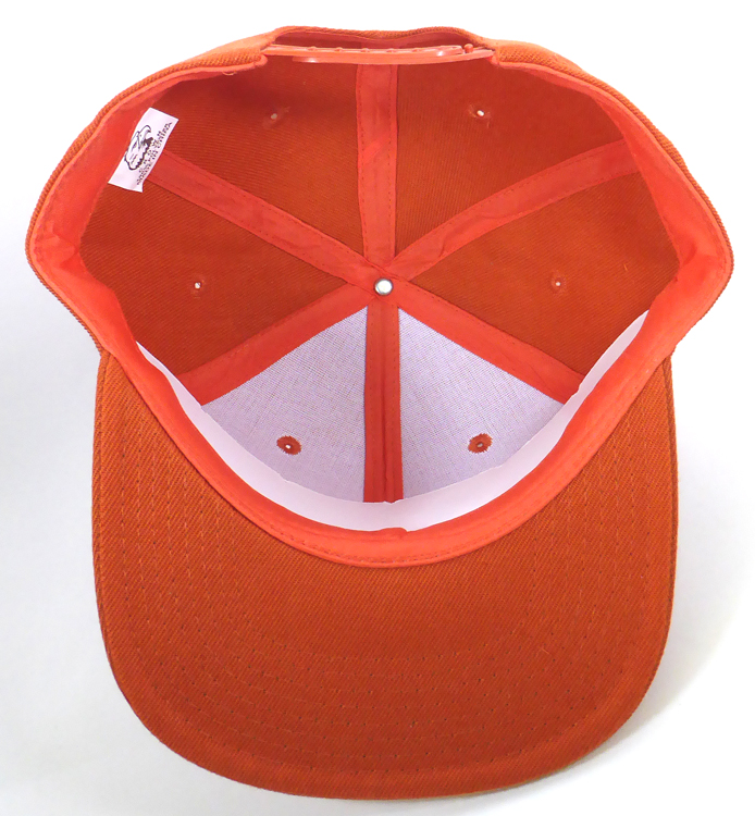 august caps Wholesale Blank Snapback Hats & Caps - Dark Orange