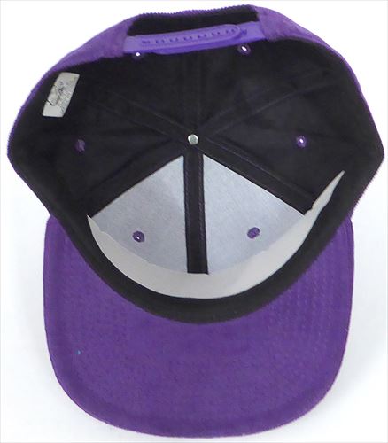 august caps Corduroy Blank Snapback Caps - Solid - Purple