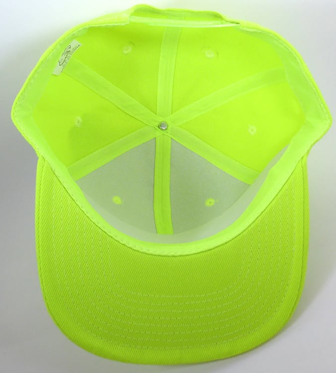 august caps Blank Snapback Hats & Caps - Neon Yellow