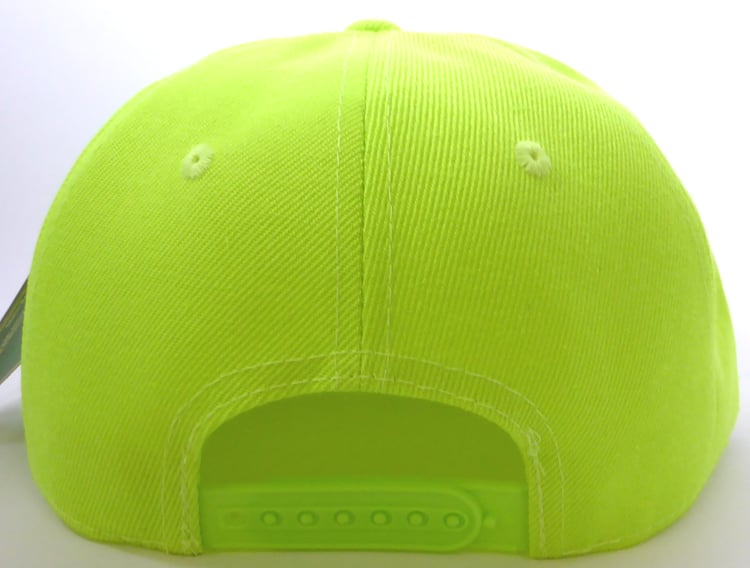 august caps Blank Snapback Hats & Caps - Neon Yellow