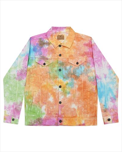 colortone Tie-Dyed Denim Jacket