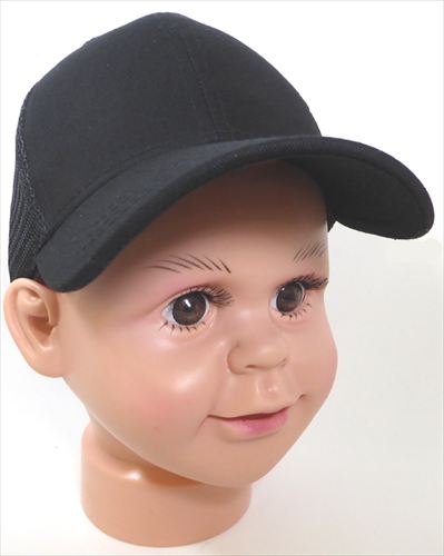 august caps INFANT Baby Blank 6-panel Baseball Mesh Trucker Snapback Hats