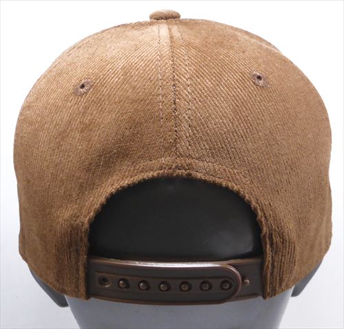 august caps CORDUROY Blank Snapback Caps - Solid - Brown