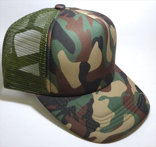 august caps Plain FOAM Mesh Trucker 5 Panel Curved Snapback Blank Hats