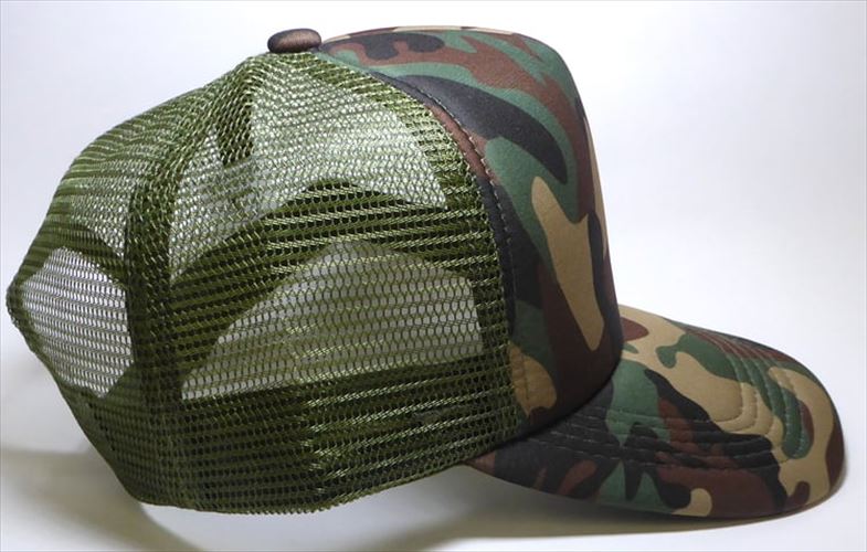 august caps Plain FOAM Mesh Trucker 5 Panel Curved Snapback Blank Hats