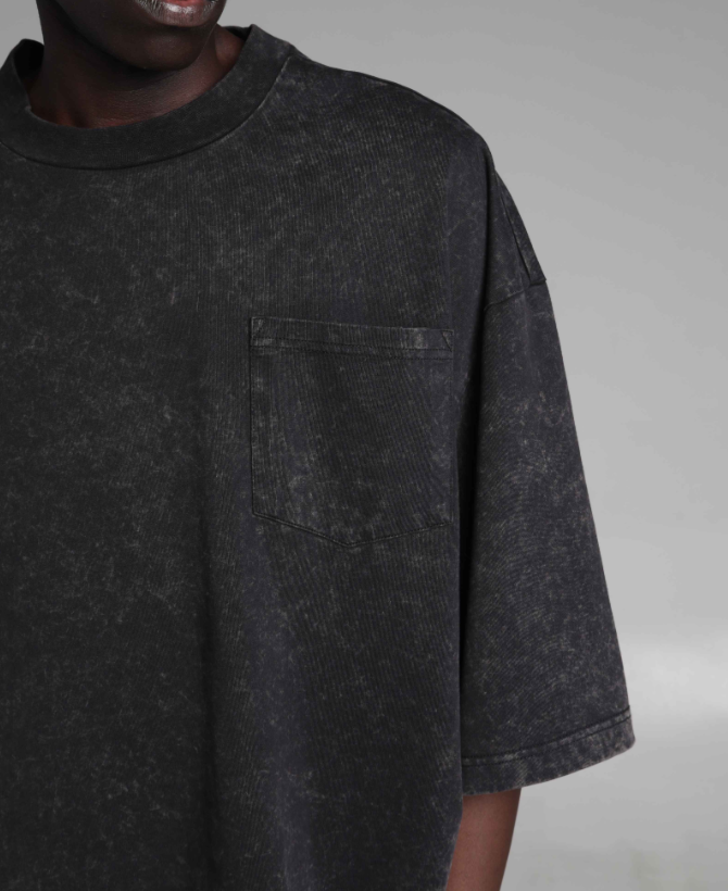 shaka wear 7.5oz Acid Wash Pocket Tee Short Sleeve