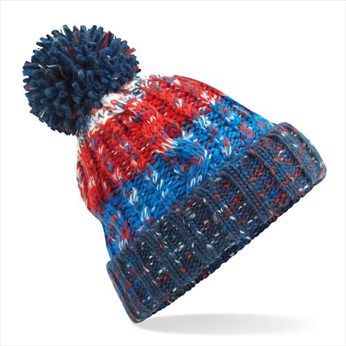 beechfield Corkscrew pom pom beanie