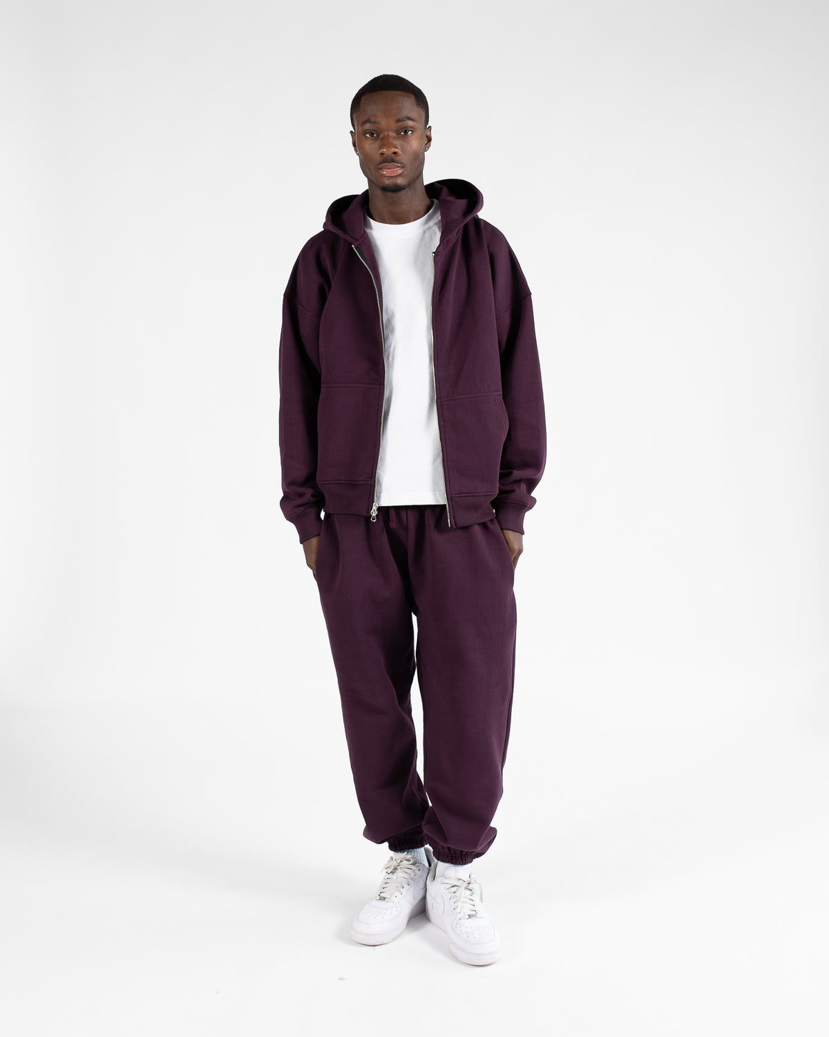 hours Drop Shoulder Zip Hoodie