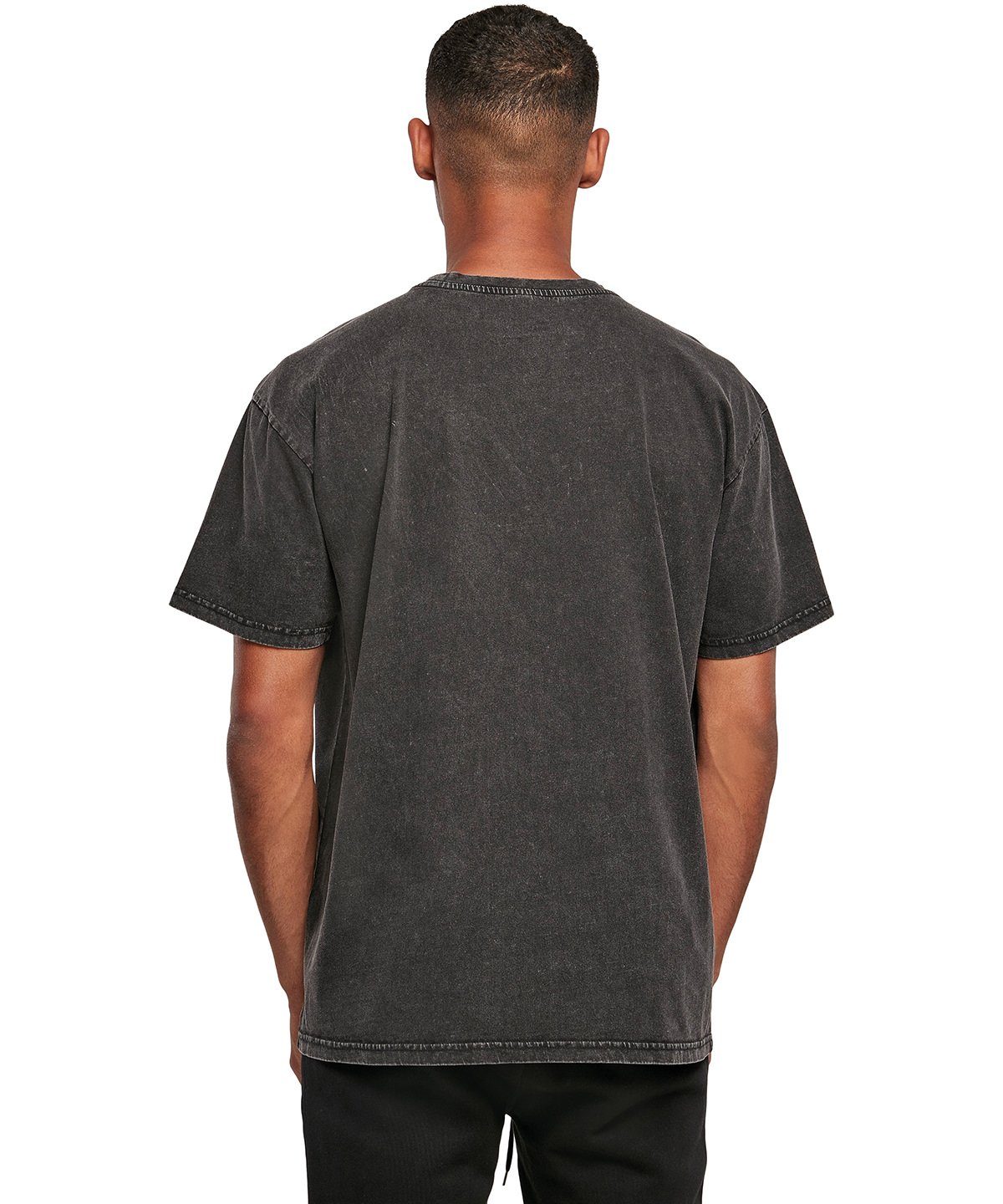 build your brand Acid washed heavy oversized tee