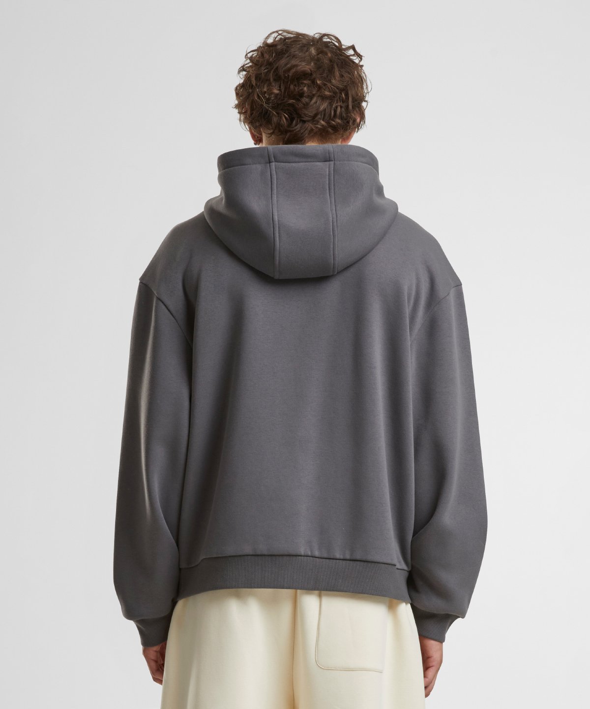 build your brand Fluffy zip hoodie