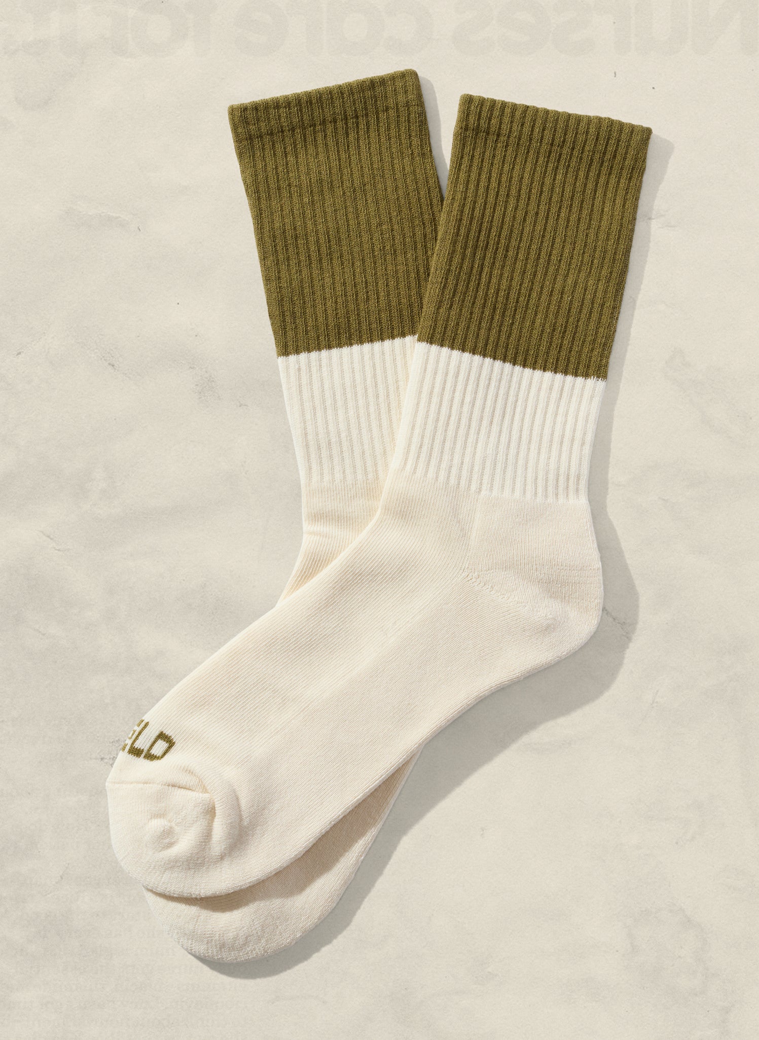 weld mfg Color Block Crew Socks