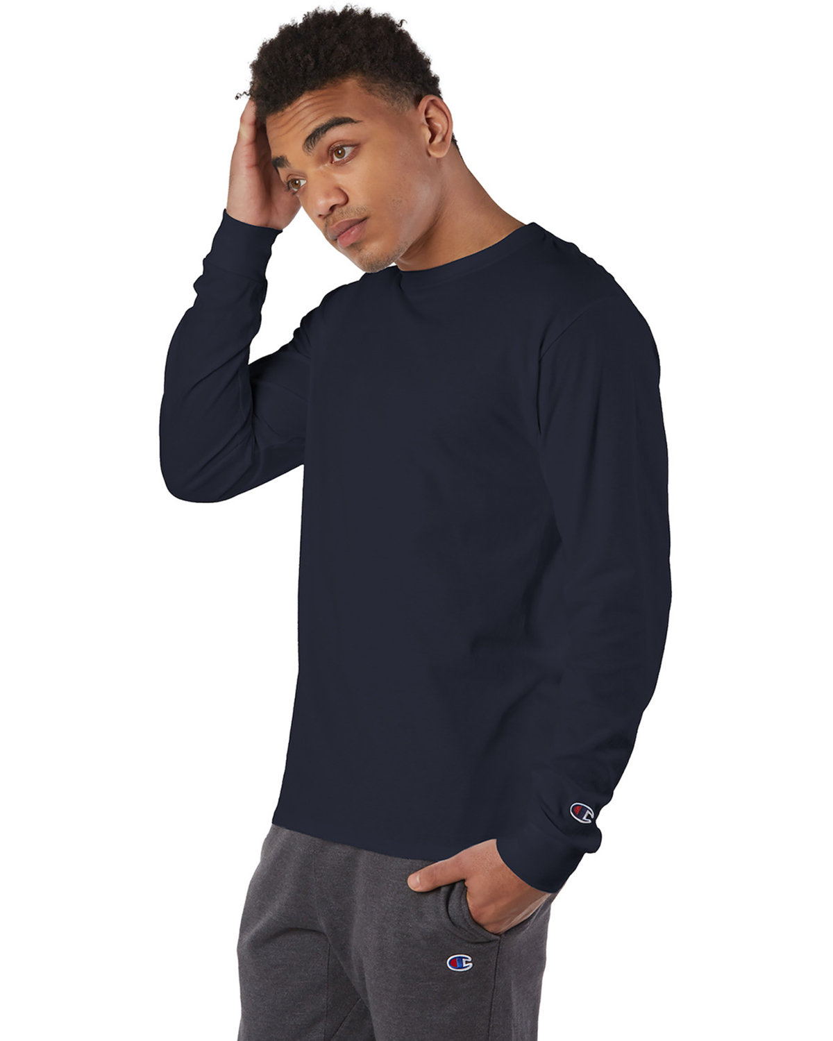 champion CC8C 5.2oz. Long Sleeve T-Shirt