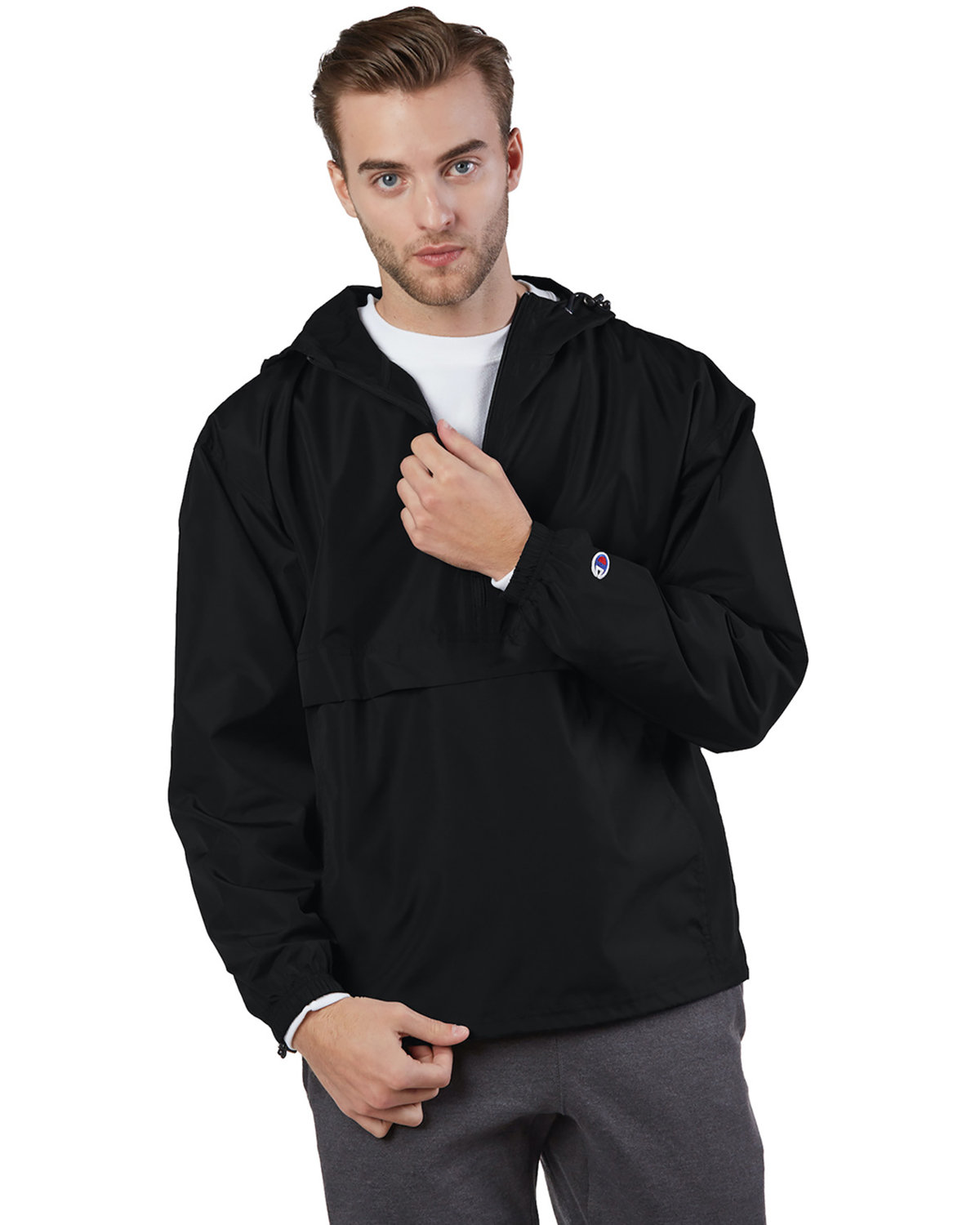 champion Adult Packable Anorak Quarter-Zip Jacket