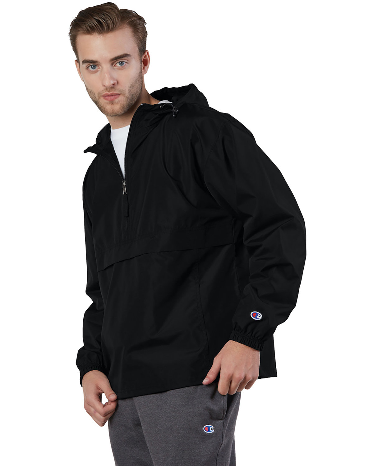 champion Adult Packable Anorak Quarter-Zip Jacket