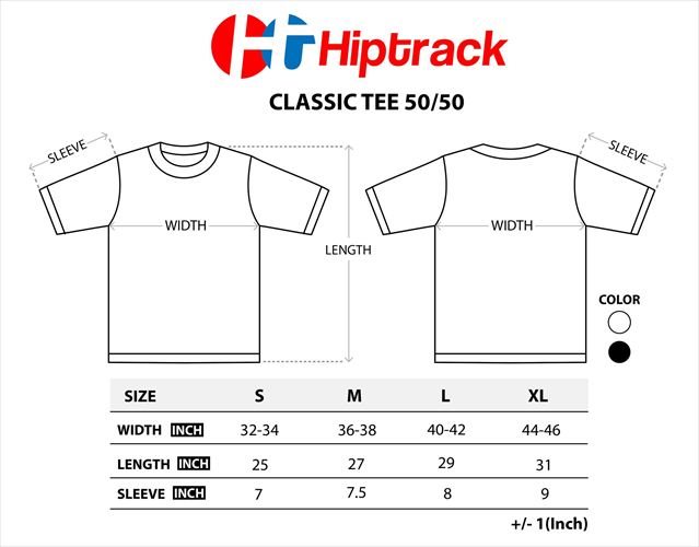 hiptrack Classic Tee 50/50