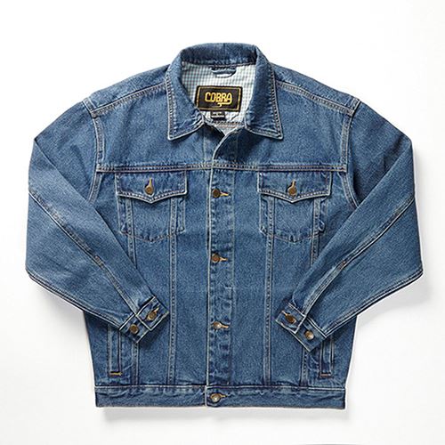 【Close Out Sale】cobra cap 14 oz Heavy Washed Denim Classic Jean Jacket